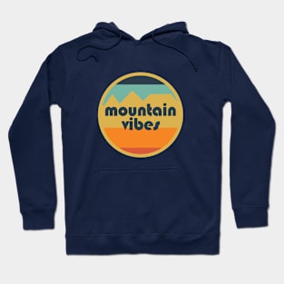 Mountain Vibes Retro Circle Hoodie